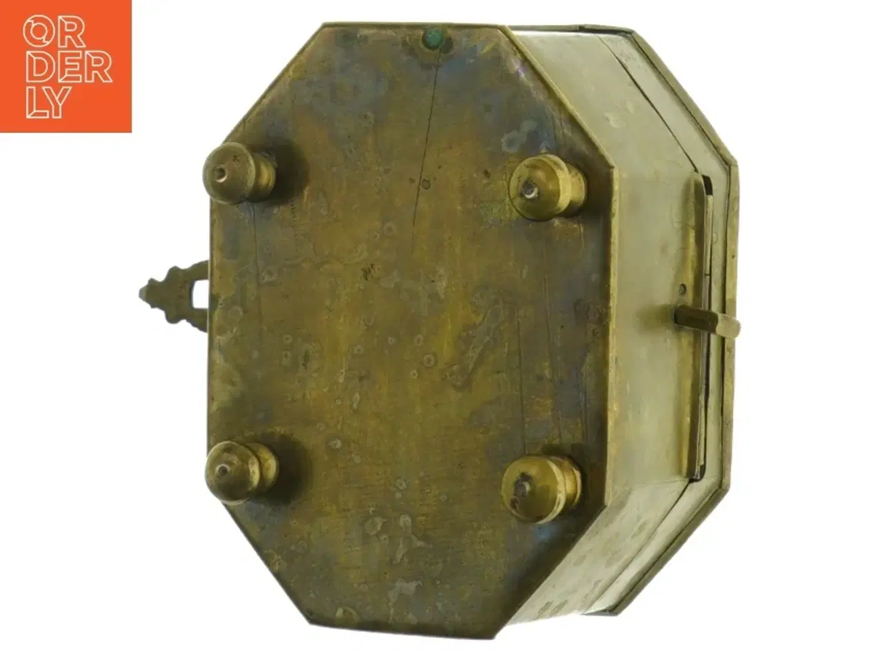 Billede 6 - Antik messing teboks (str. 12 x 9 cm)