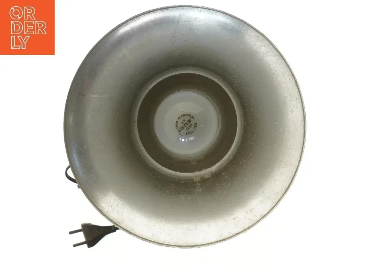 Billede 2 - Art Deco Teaktræ Bordlampe med stålkonstruktion (str. 35 cm)