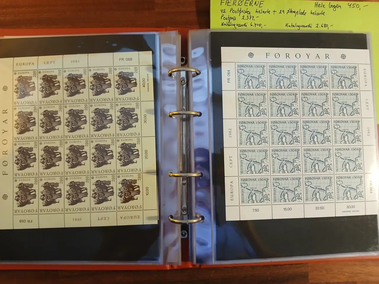 Billede 7 - Færøske 42 helark(20) i arkmappe fra Leuchtturm me