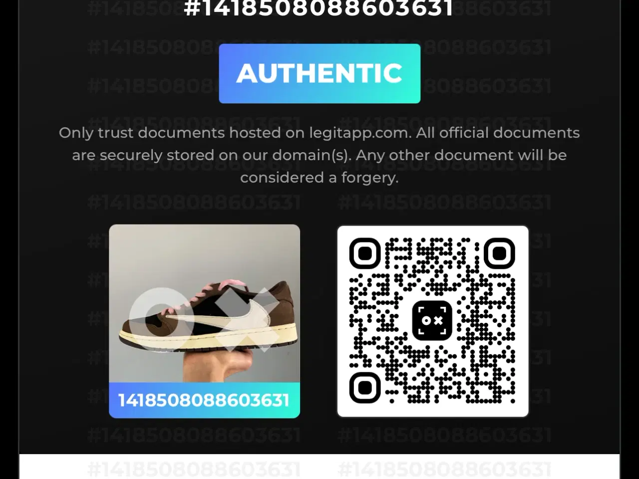 Billede 7 - Nike Air Jordan 1 Low Travis Scott Mocha