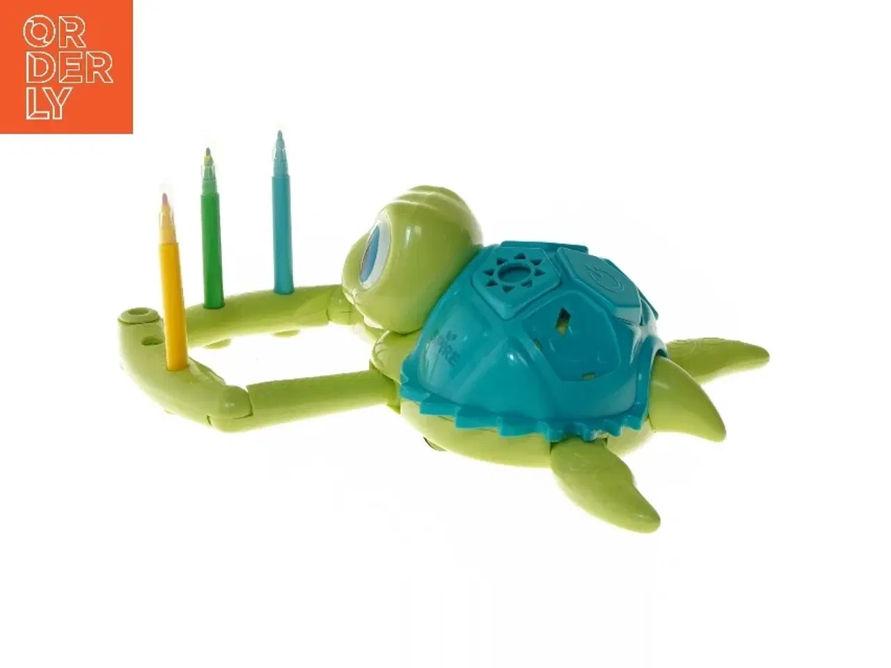 Billede 4 - Børnelegetøjs skildpadde med tuscher fra Spire (str. 25 cm)