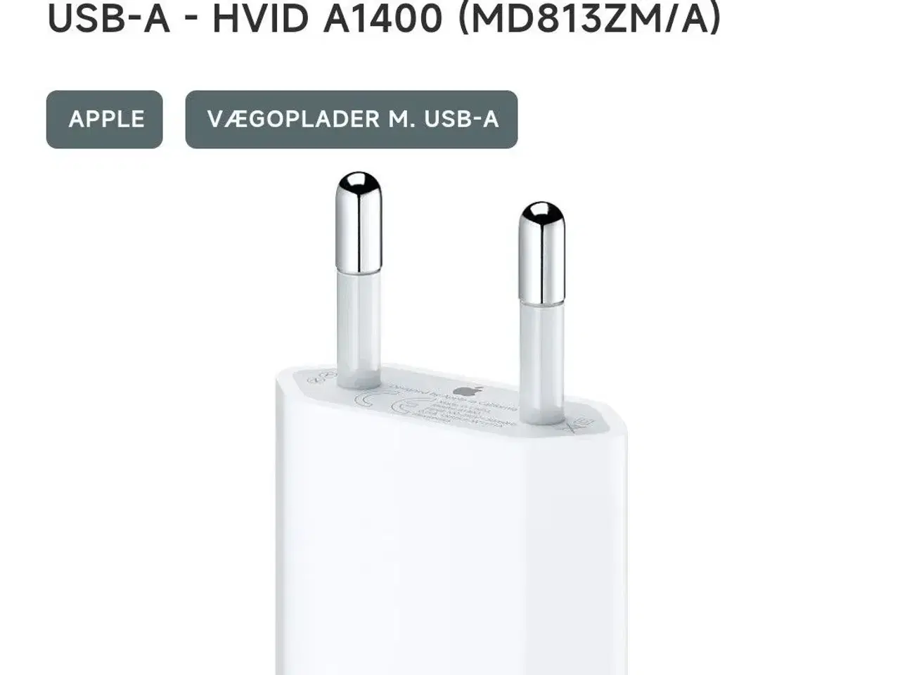 Billede 2 - Apple USB oplader