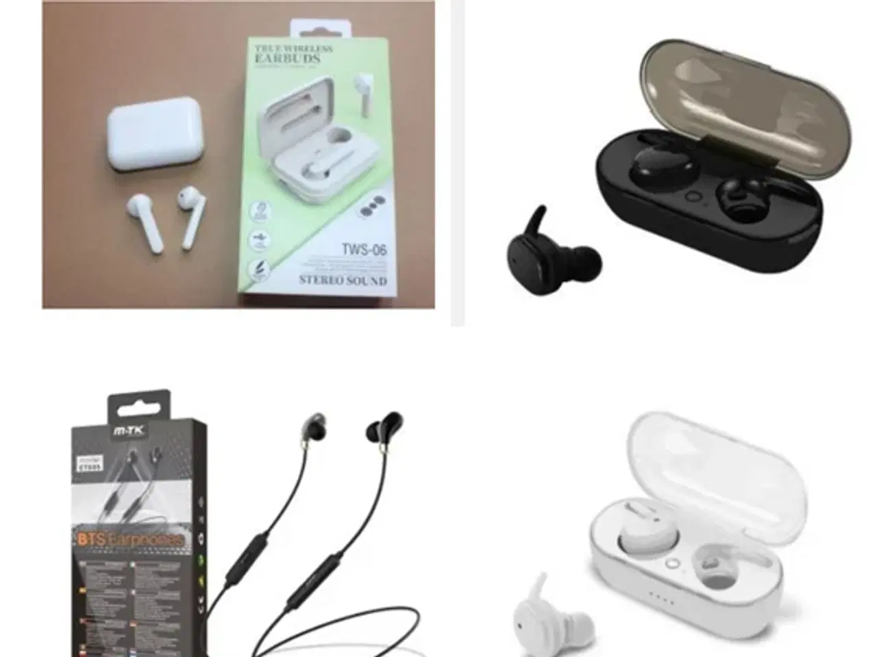 Billede 1 - 5 stk. blandede bluetooth headset med mikrofon