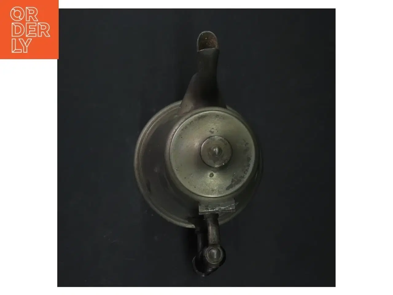Billede 4 - Tin kaffekande  fra V. T. Petersen (str. H. 19 cm)