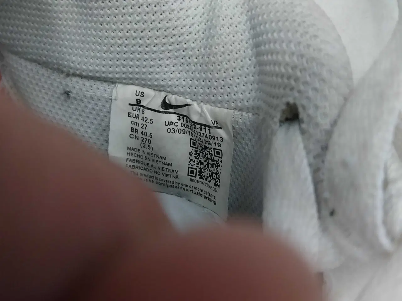 Billede 6 - Nike sneakers hvide sko, str. 43