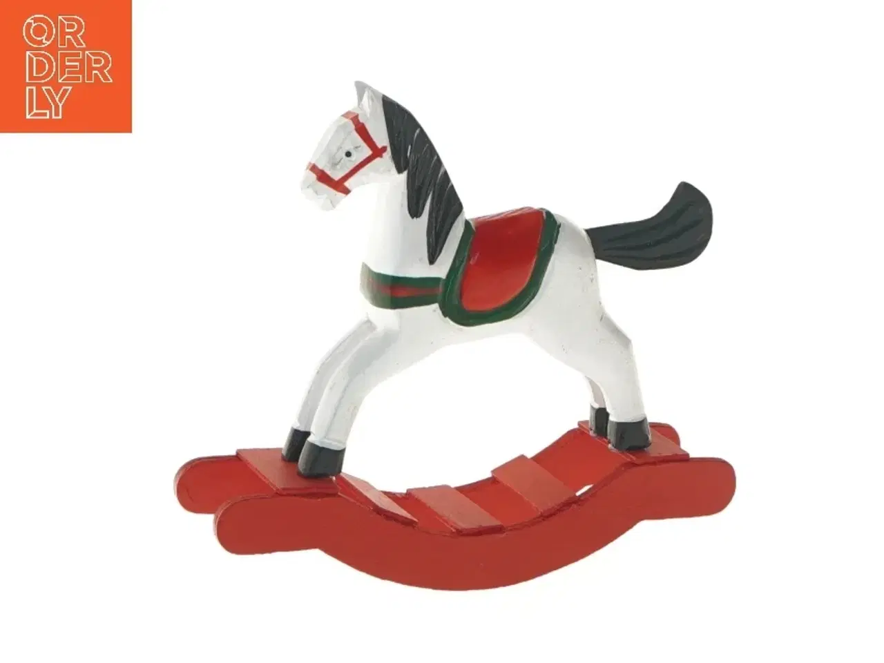 Billede 1 - Træ gyngehest dekoration (str. 13,5x4x14,5 cm)