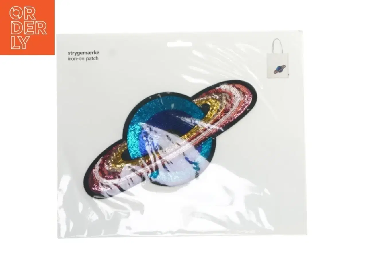 Billede 1 - Strygemærke med planetmotiv fra Flying Tiger