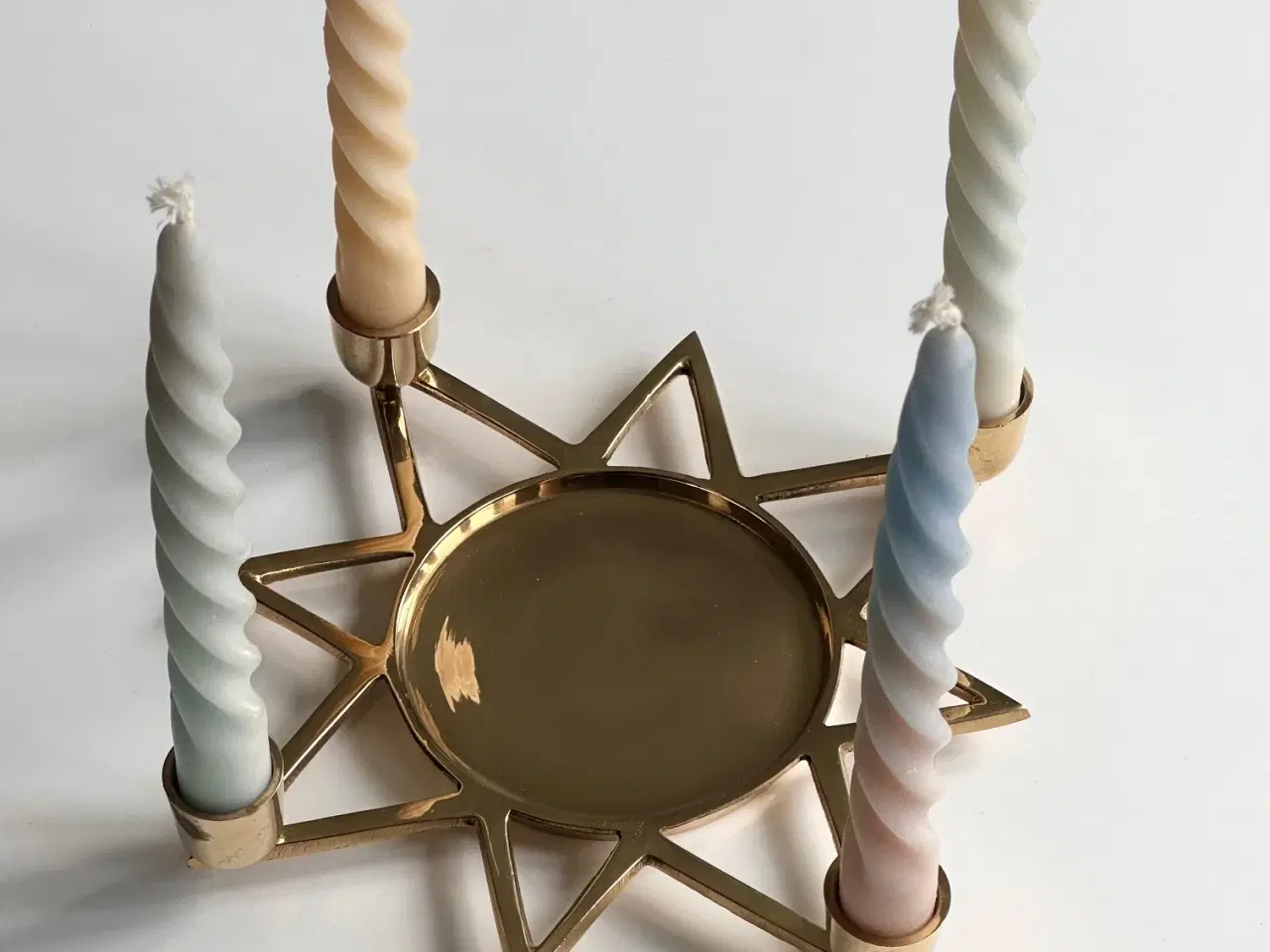 Billede 3 - Adventsstage, stjerneformet messing