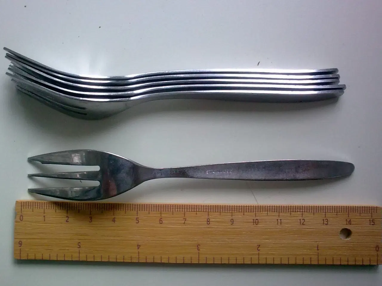 Billede 20 - Kagegafler 14 stk. rustfri stål 1970rnes DK o.a.