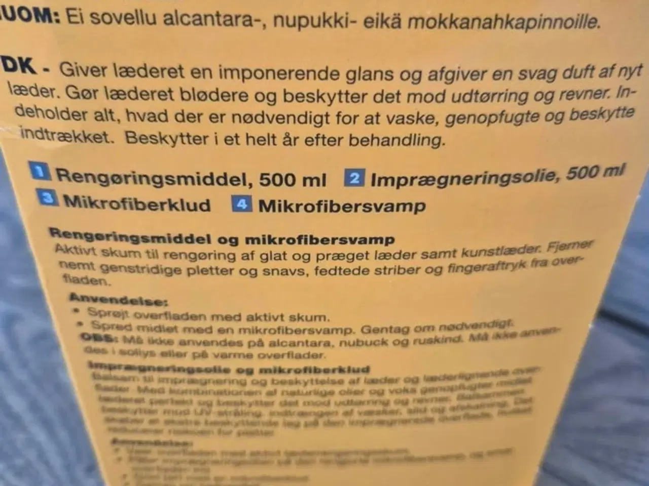Billede 3 - Bilpleje beskyttelse til læder