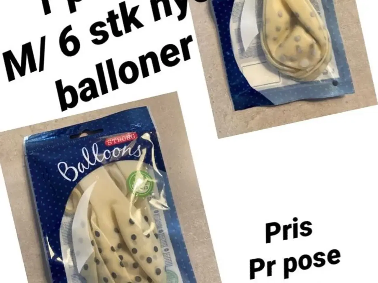 Billede 1 - Nye poser balloner 6stk pr pose