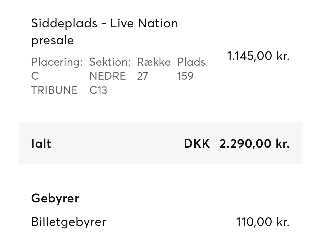 Billede 2 - Robbie Williams Koncert billetter