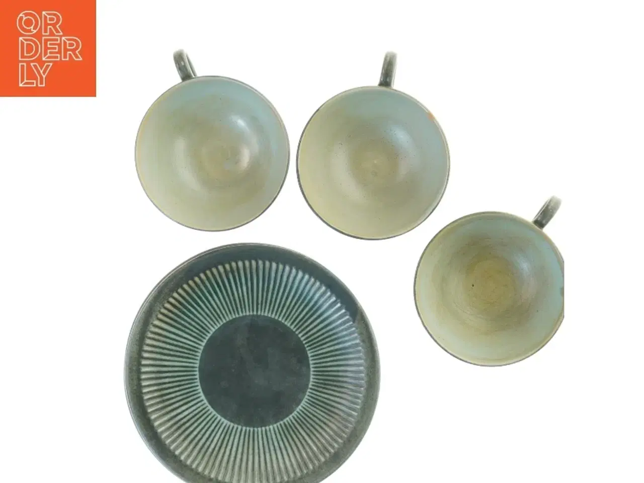 Billede 3 - Keramik kopper og tallerkener fra Løvemose (str. 17,5 cm i diameter og 10,5 cm i diameter)