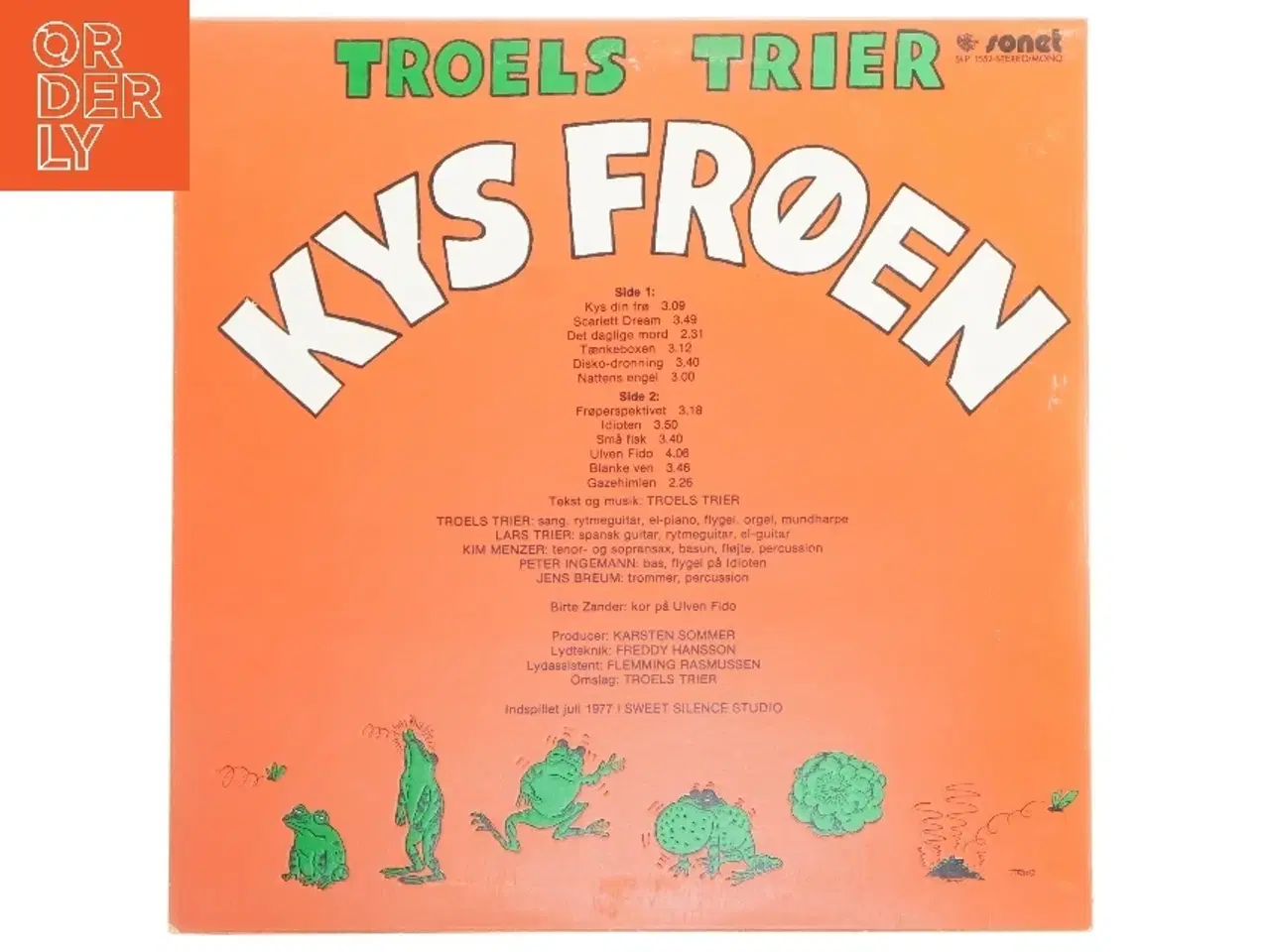 Billede 2 - Troels Trier - Kys Frøen LP fra Sonet