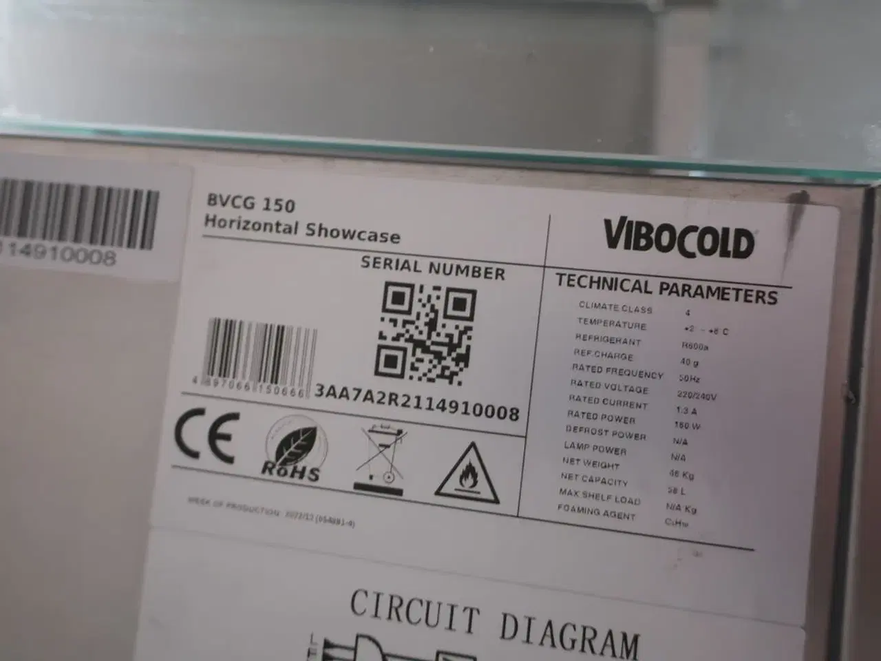 Billede 3 - Kølevitrine VIBOCOLD BVCG 150