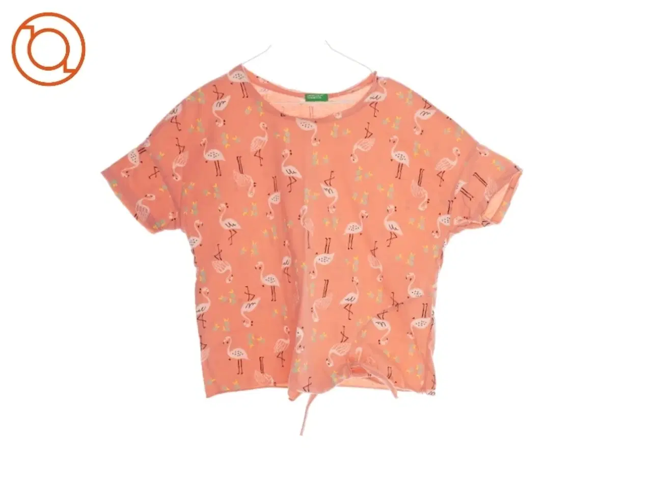 Billede 1 - T-Shirt med flamingo-print fra United Colors Of Benetton (str. ca. 110)