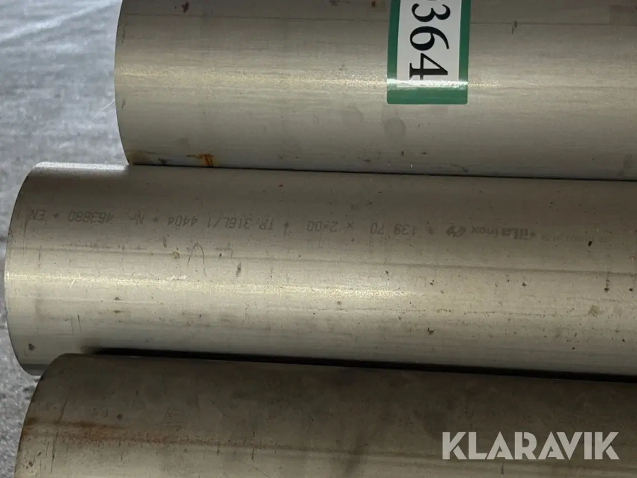 Billede 9 - Syrefast Rustfristål rør 12 styk