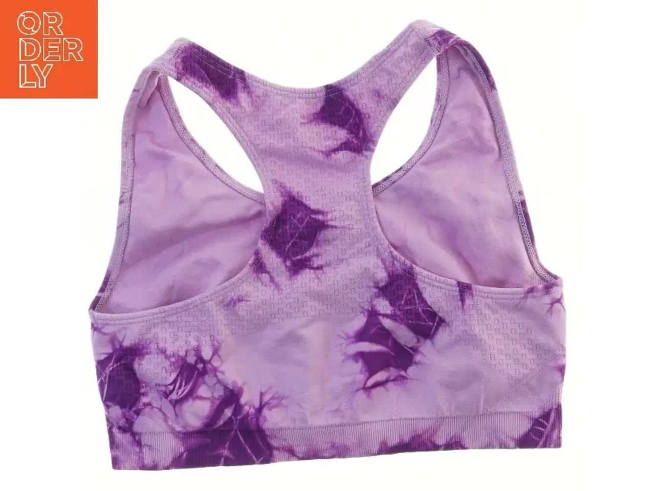 Billede 2 - Lilla sports-bh med mønster (str. L)