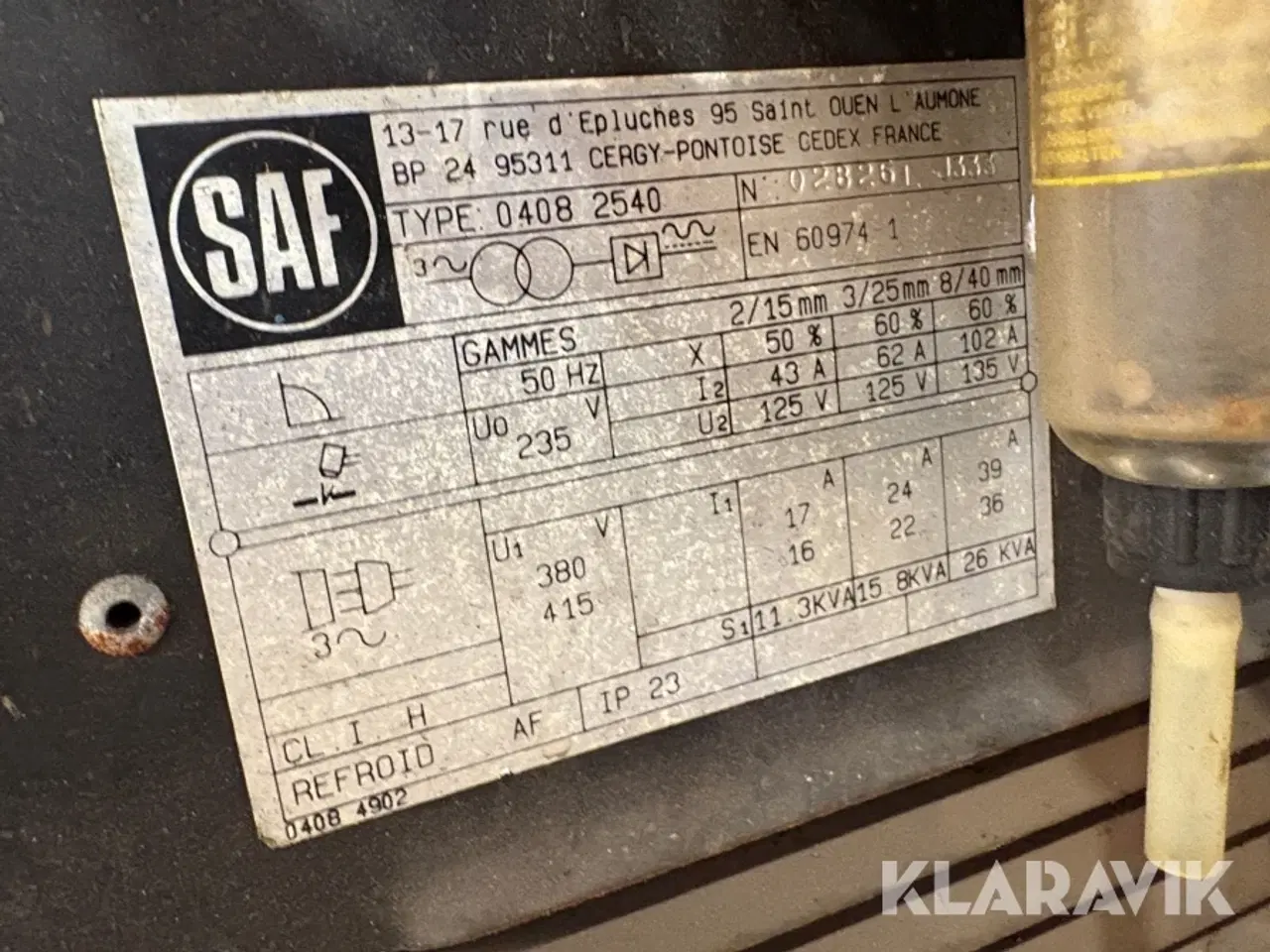 Billede 5 - Svejsemaskine SAF Nertazip 540