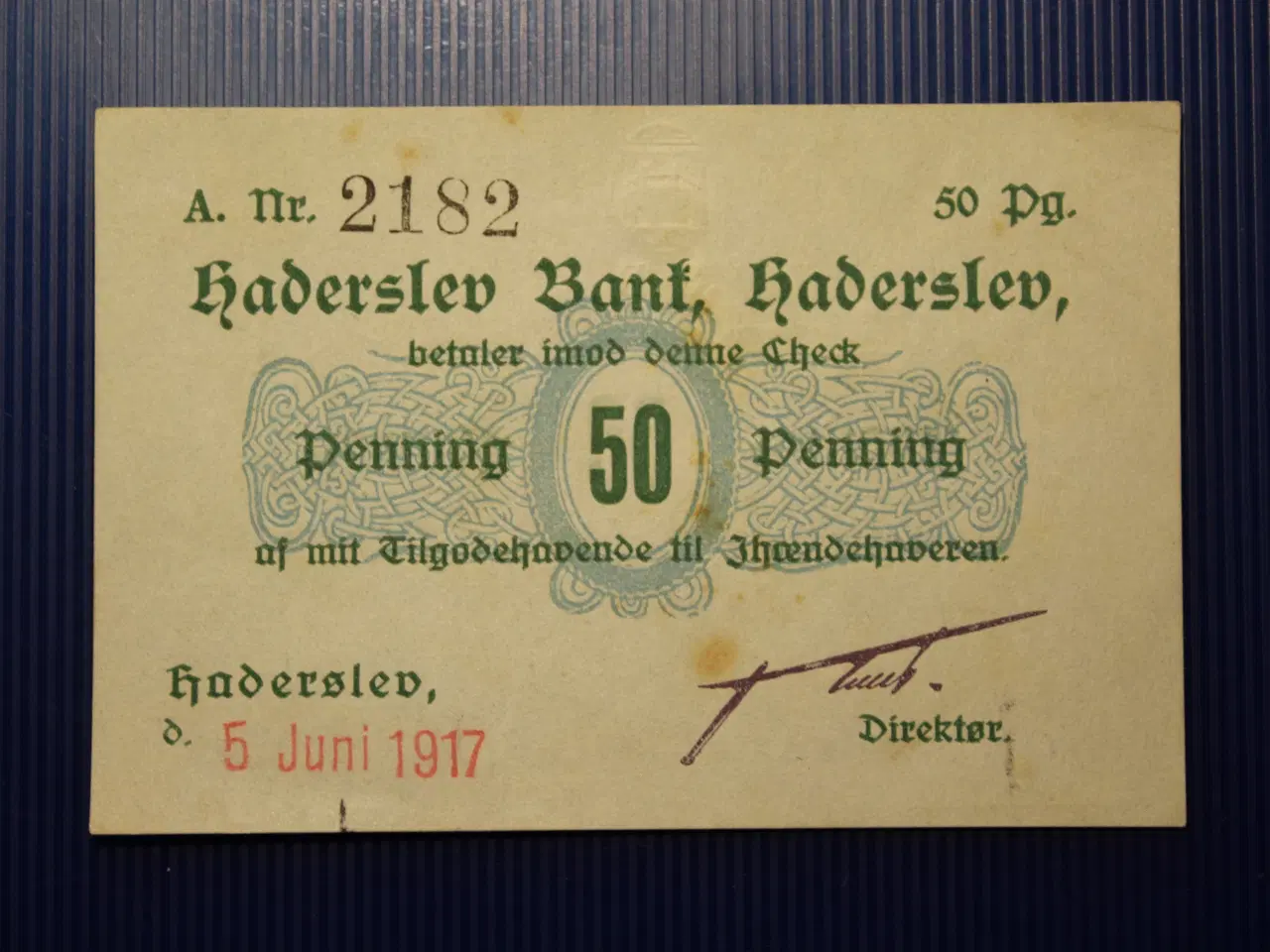Billede 1 - 50 Pfennig, Haderslev Bank - 1917
