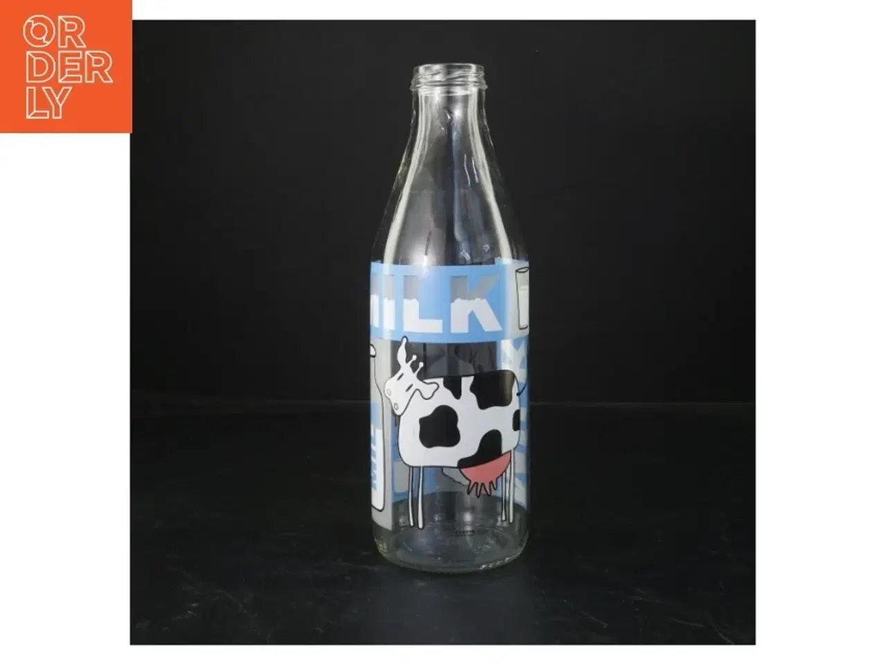 Billede 2 - Glasflaske med ko-motiv fra Cerve (str. 26 cm)