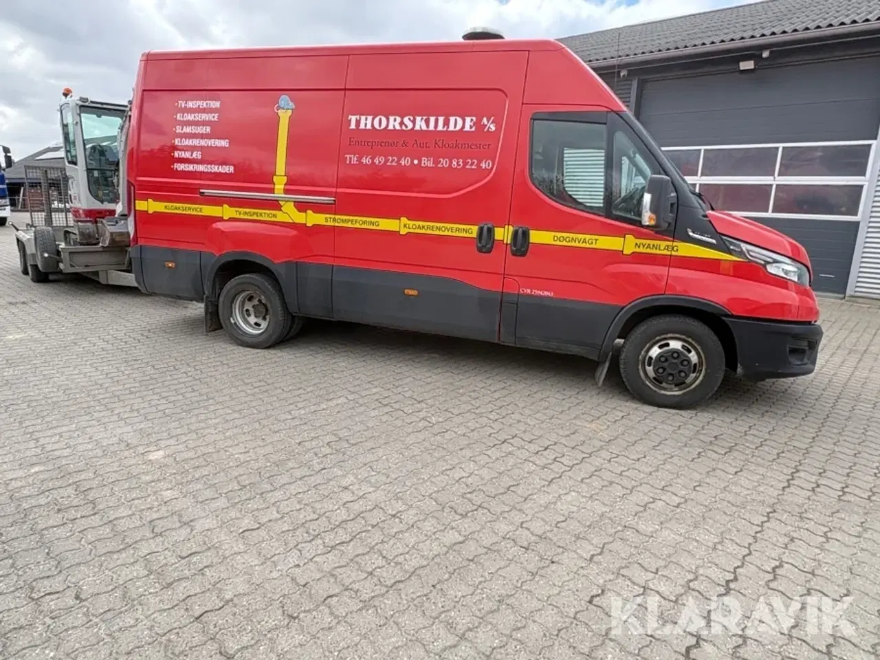 Billede 2 - Entreprenørpakke Iveco Daily 3.0 med servicevogn minigraver maskintrailer