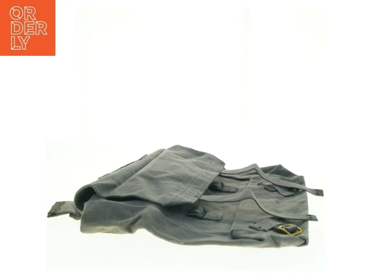 Billede 2 - Grå stofrygsæk (str. 11 x, 33 x 36 cm)