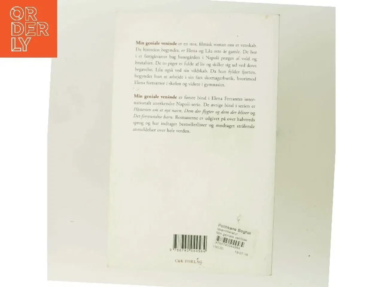 Billede 3 - Min geniale veninde : barndom, tidlig ungdom af Elena Ferrante (Bog)
