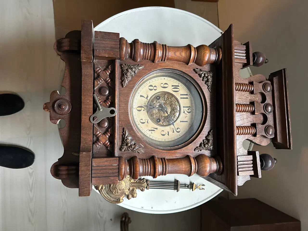 Billede 2 - Antikt pendul vægur