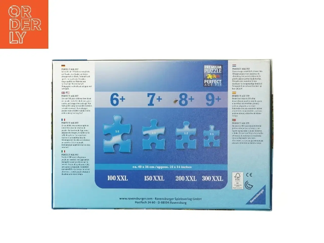 Billede 4 - Ravensburger Dinosaur Puslespil 200 brikker (str. 3,5x22x33 cm)