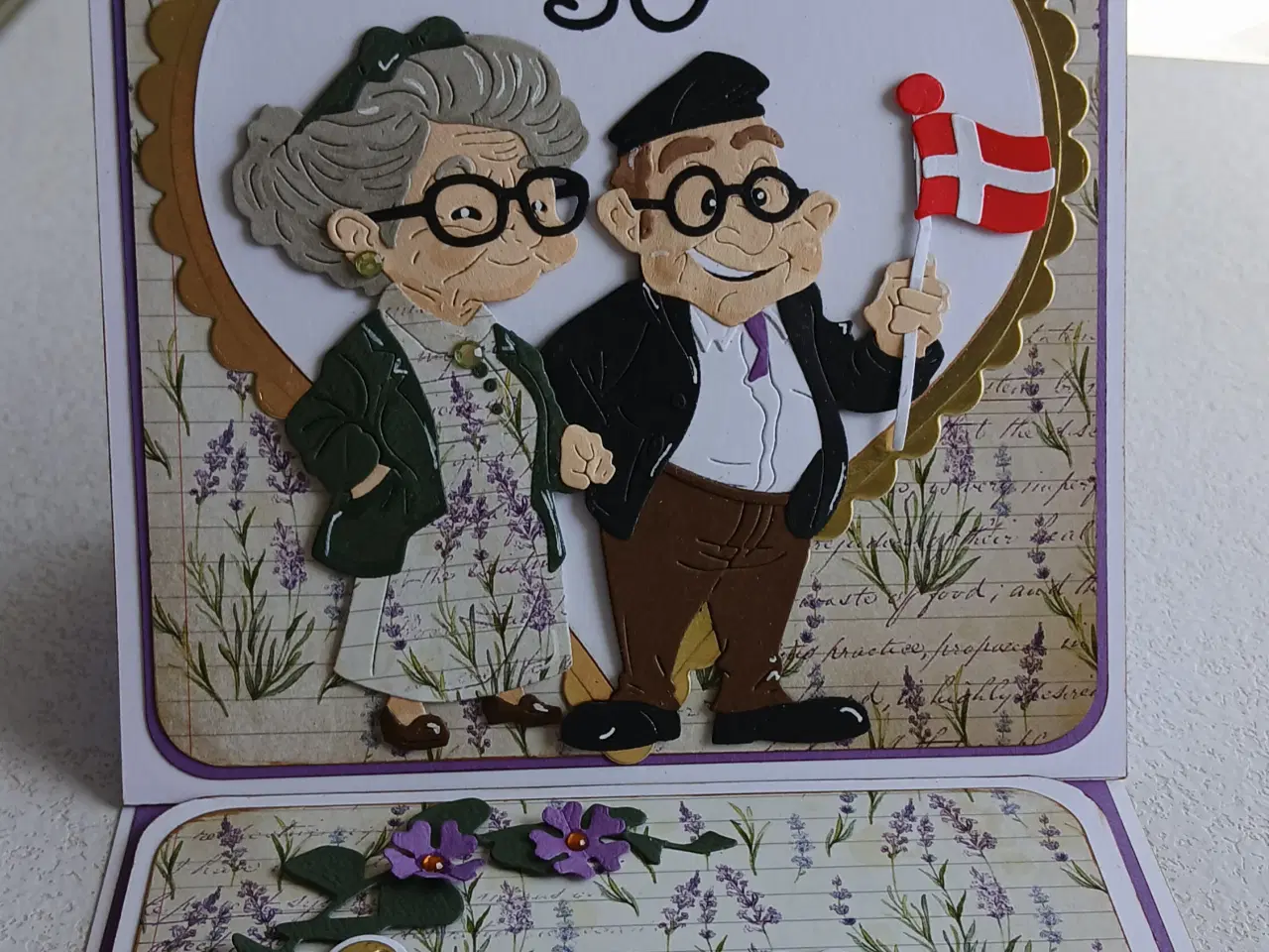 Billede 1 - Guldbryllupskort sælges.