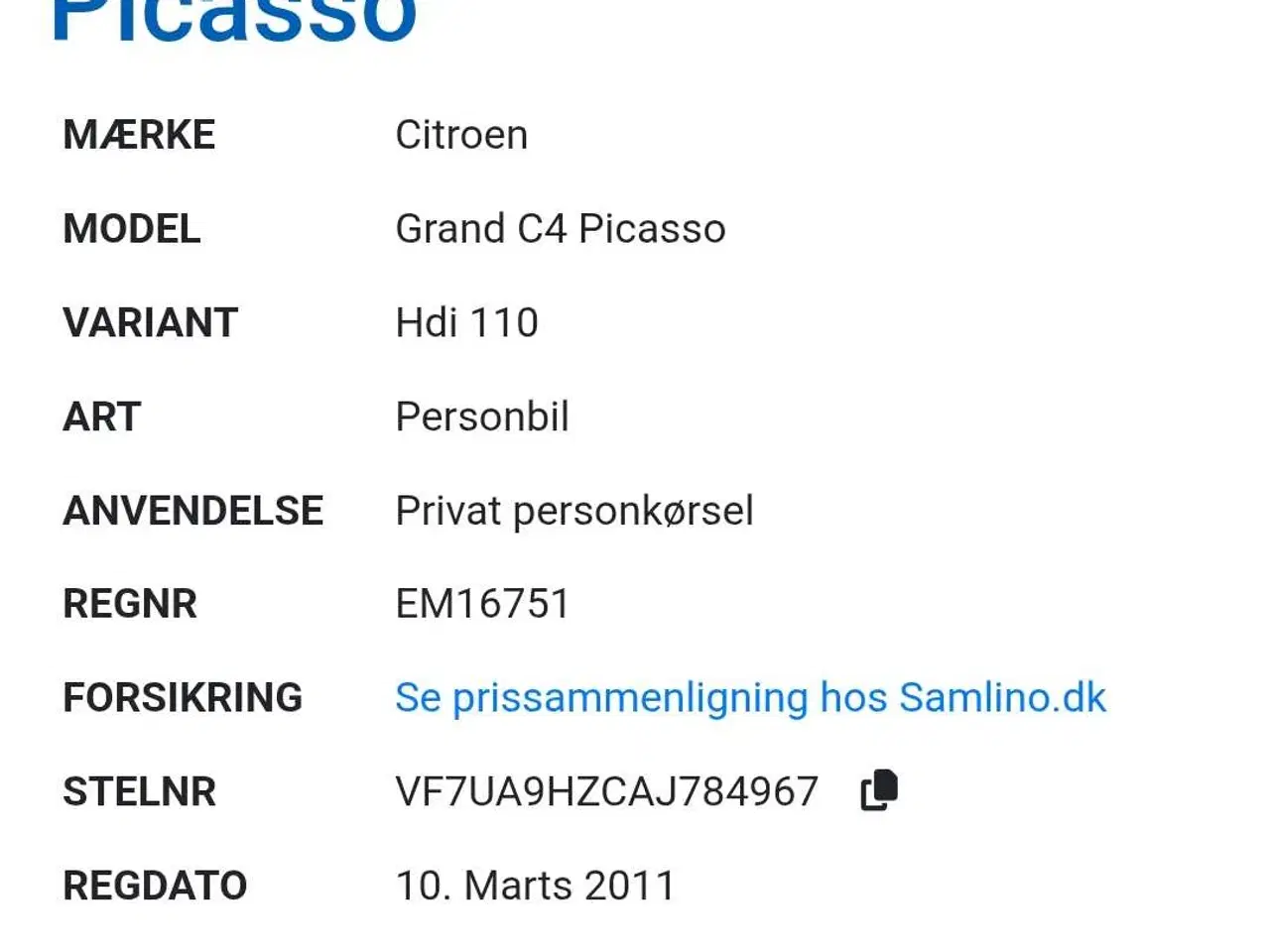 Billede 4 -  Citroën C4 Grand Picasso nysynet 7 personer