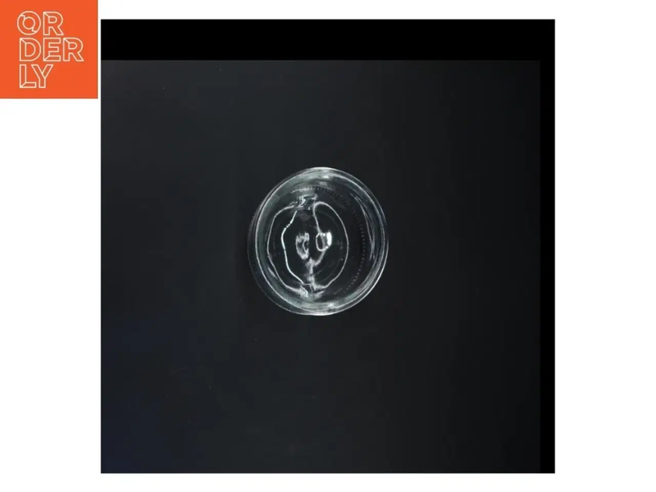 Billede 2 - Glas vase med sneklokke motiv (str. Ø 12 cm)