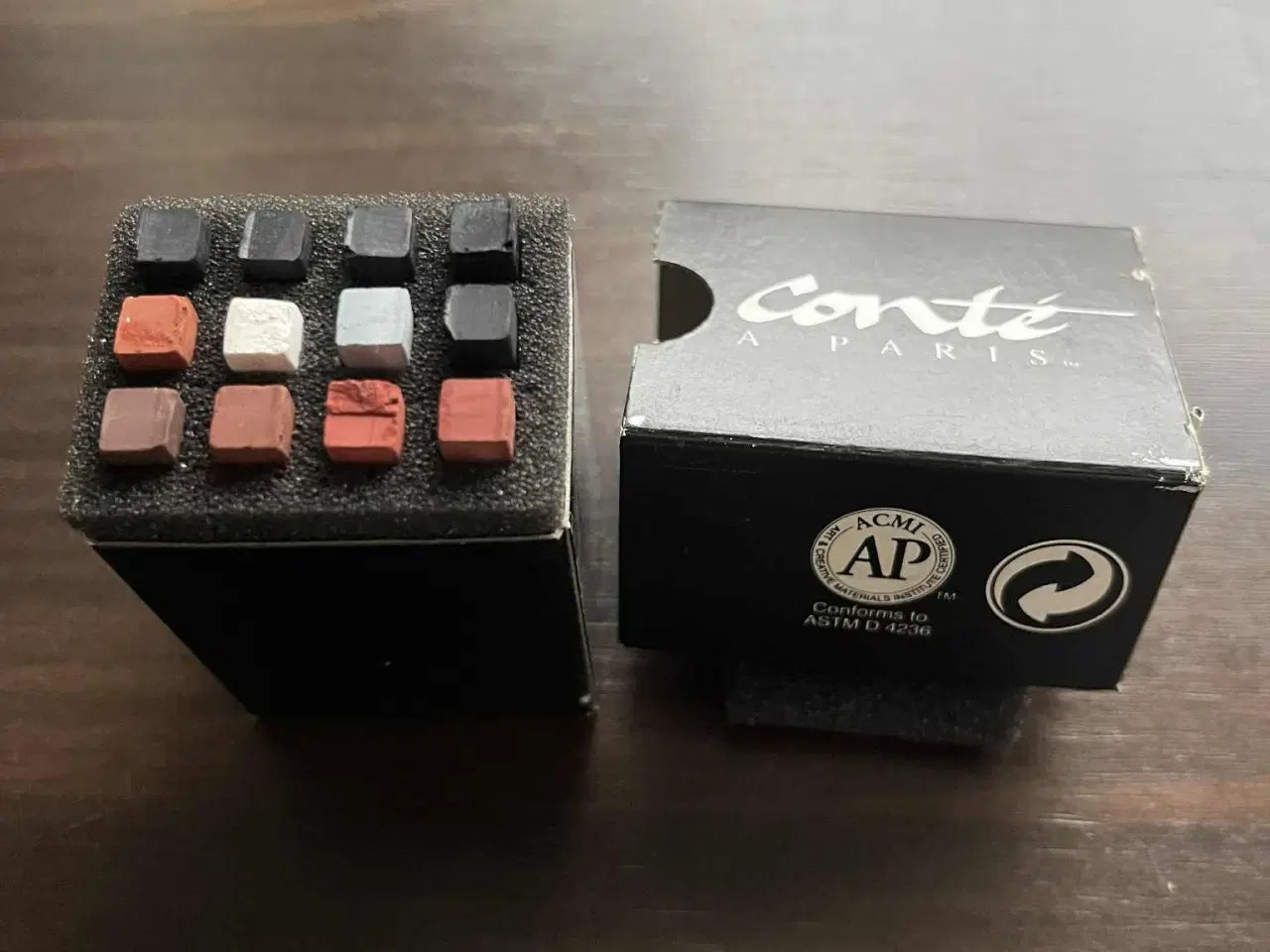 Billede 5 - Ubrugt Faber-Castell kunstnersæt + trææske + Conté