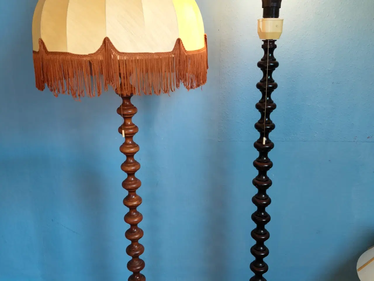 Billede 1 - 4 stk. forskellige vintage standerlamper 
