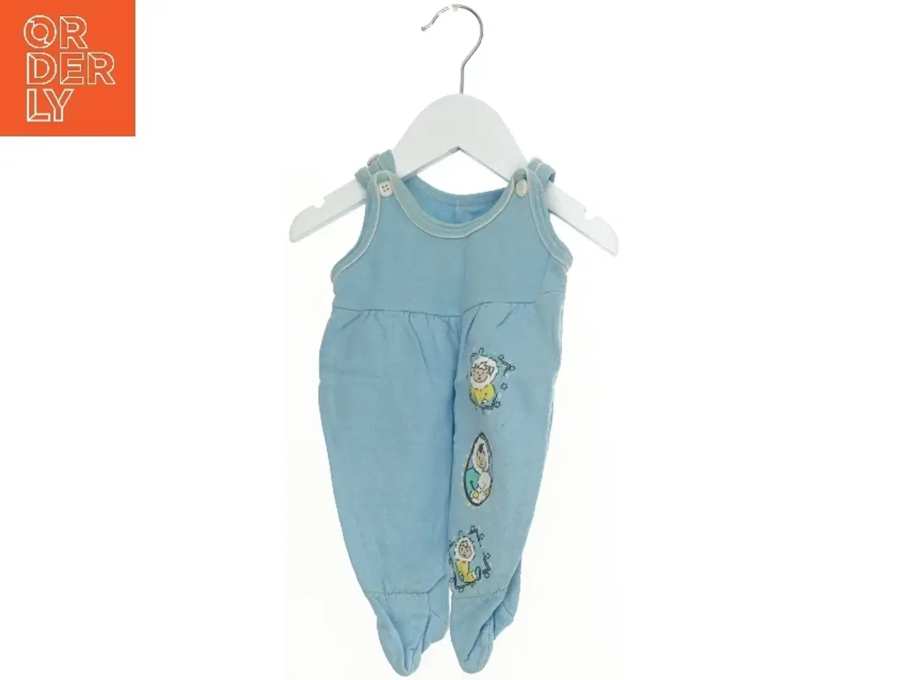 Billede 1 - Blå sparkedragt med motiver fra Friends (str. 50)