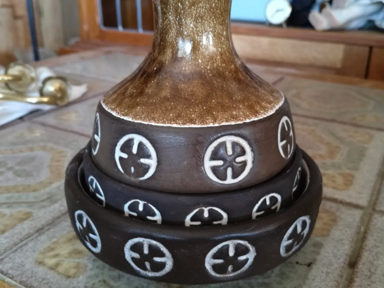 Billede 1 -  Retro keramik – Frank Keramik vase og to skåle