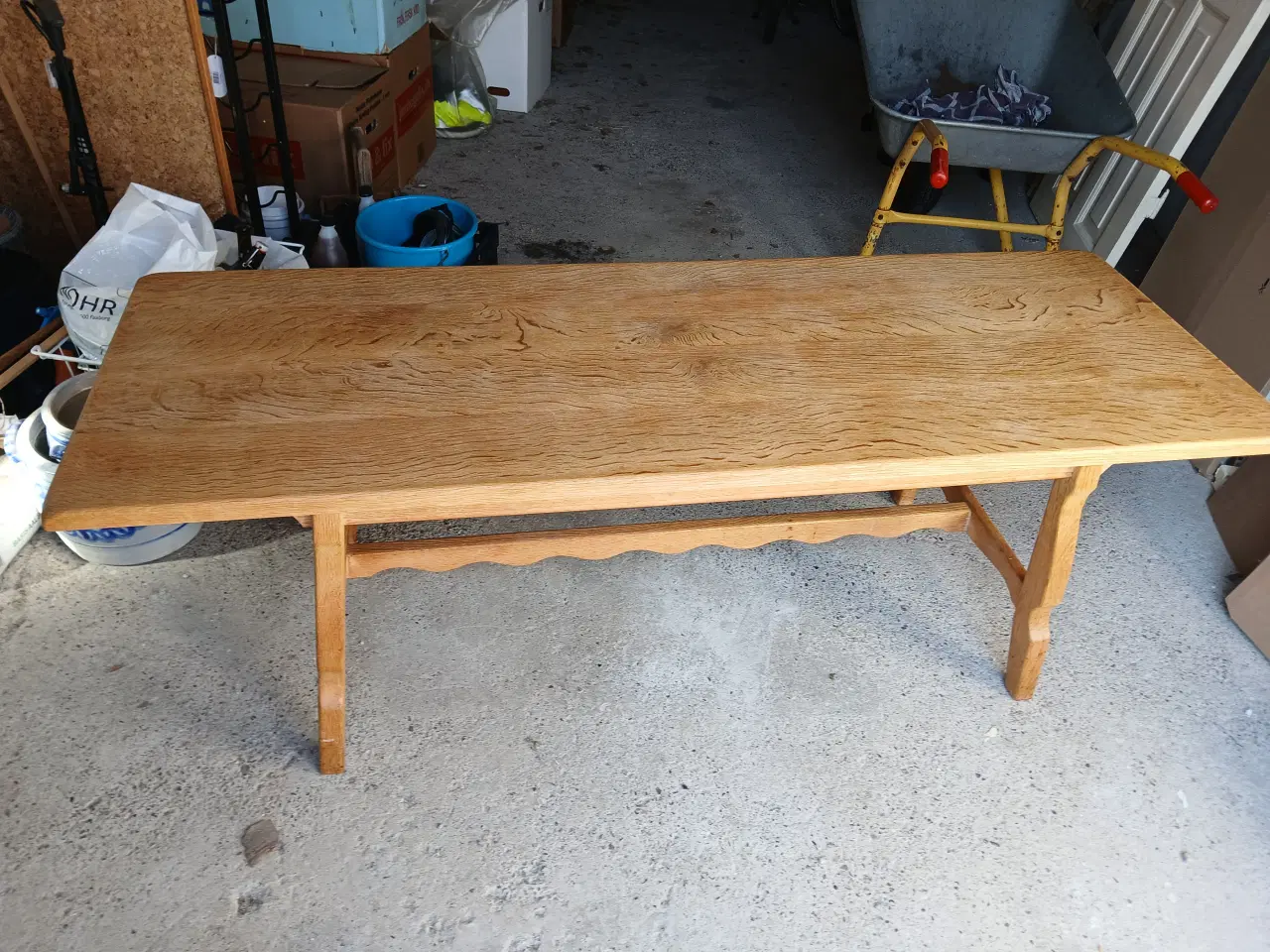 Billede 1 - Masivt Egetrræs Spfabord