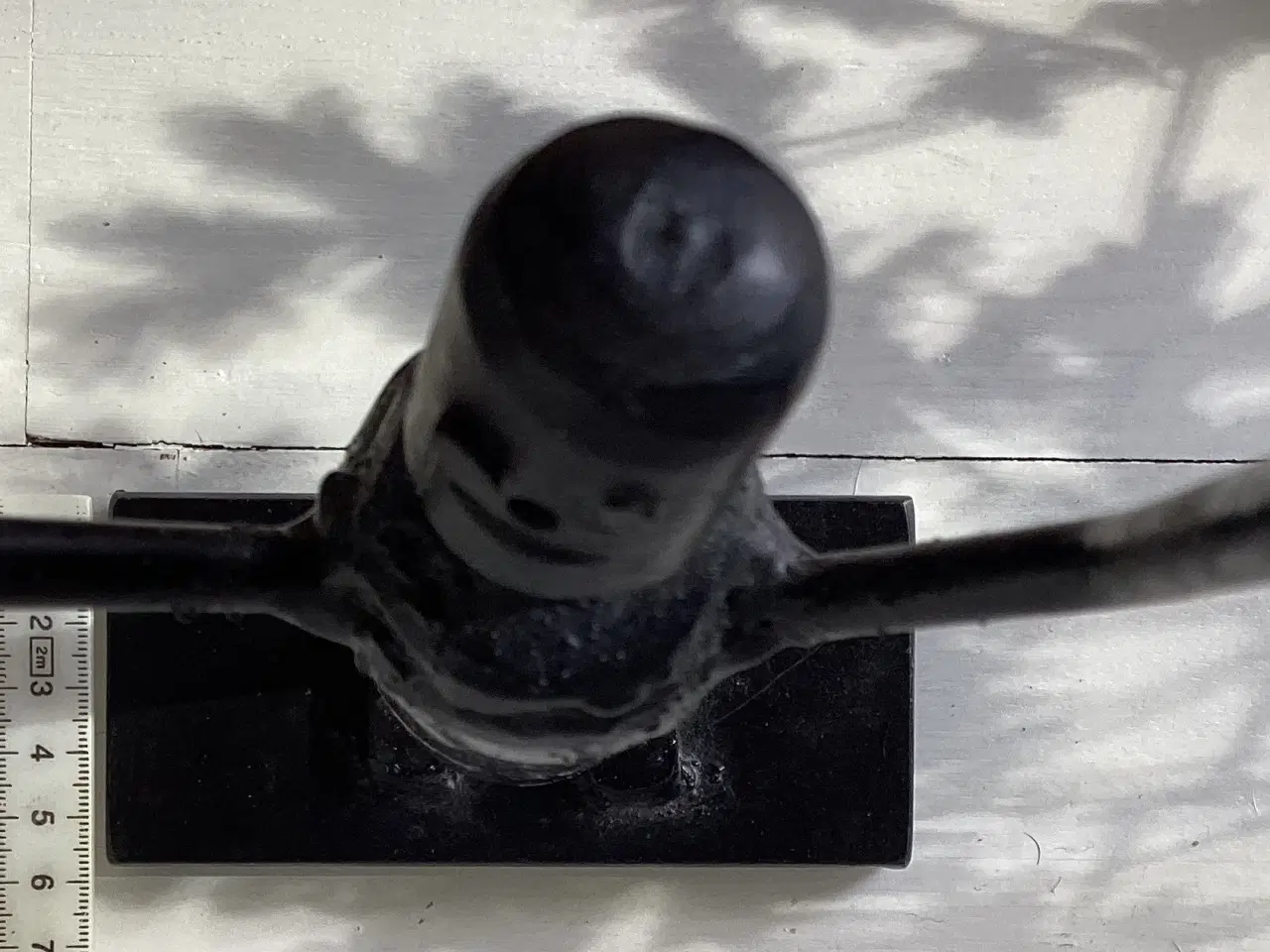 Billede 10 - Metal figur/skulptur af jublende mand/robot  