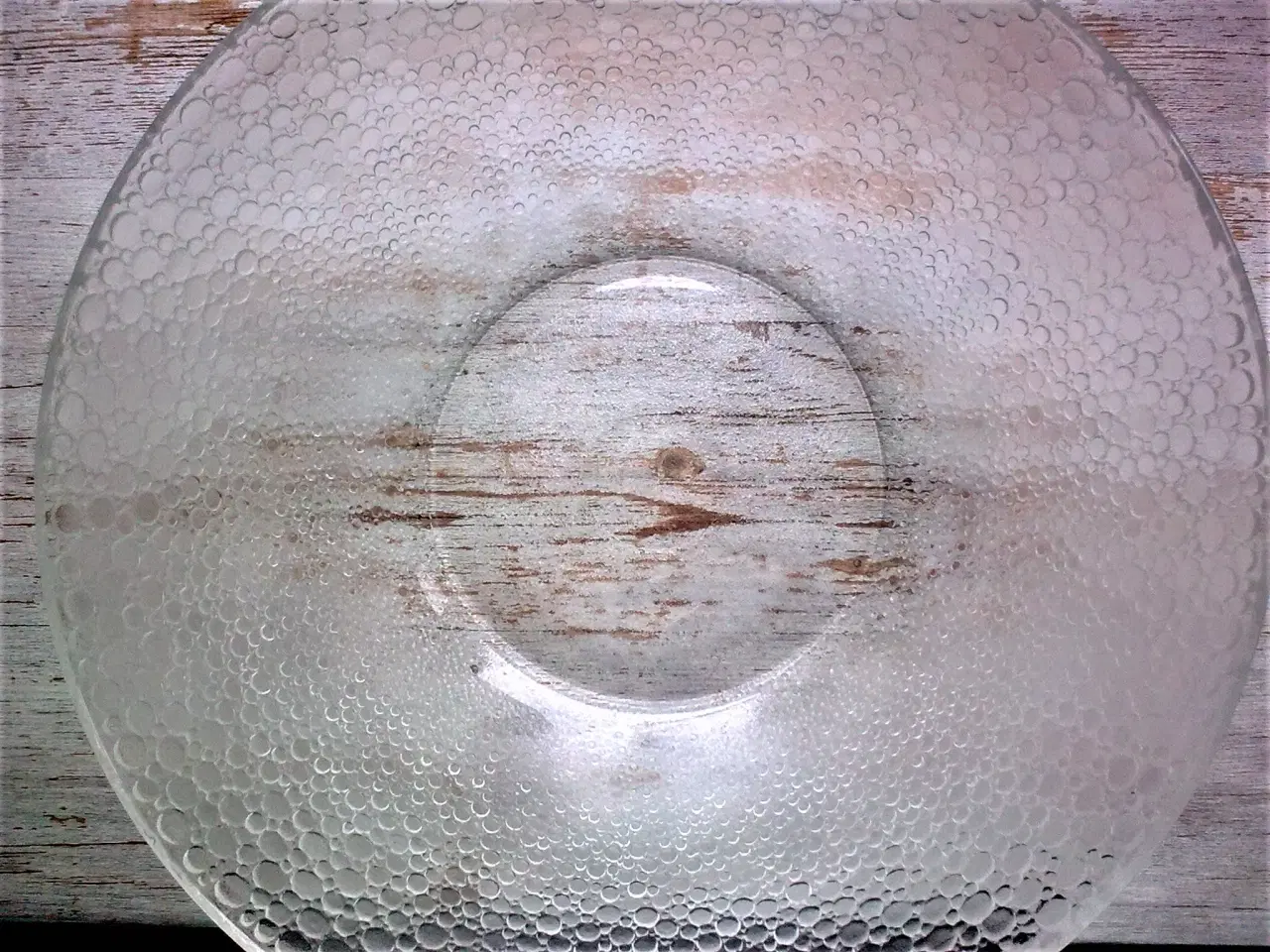 Billede 5 - Salatskål RETRO glasklar m is havet dekor