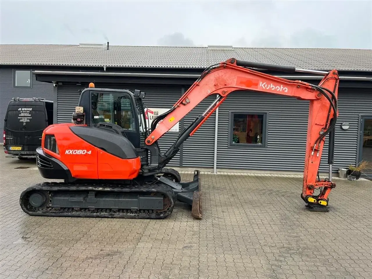 Billede 1 - Kubota KX080-4 hydraulisk hurtigskifte og centralsmørring