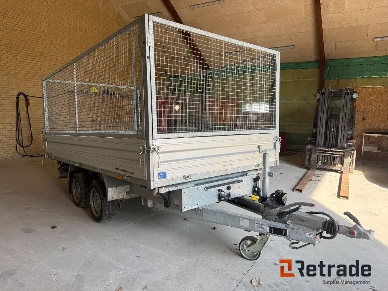 Billede 3 - Humbauer 3500 kg boogietrailer med tiplad