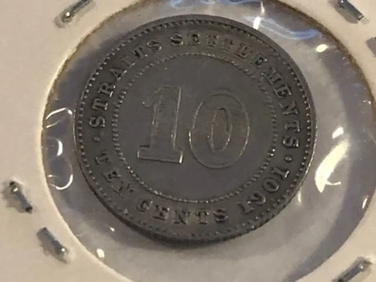 Billede 1 - 10 cents 1901 Straits Settlements