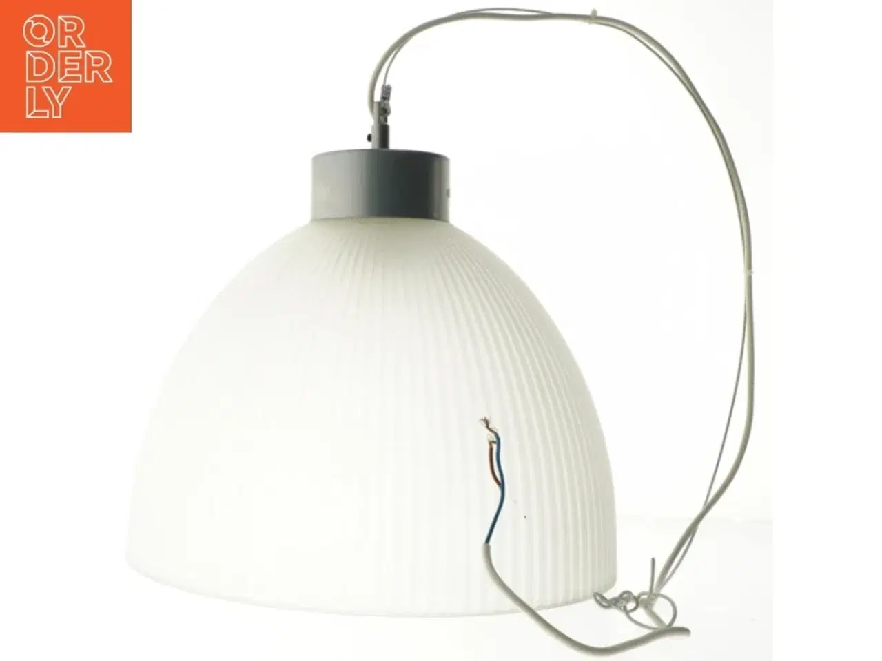 Billede 1 - Hvid pendellampe (str. 34 cm)