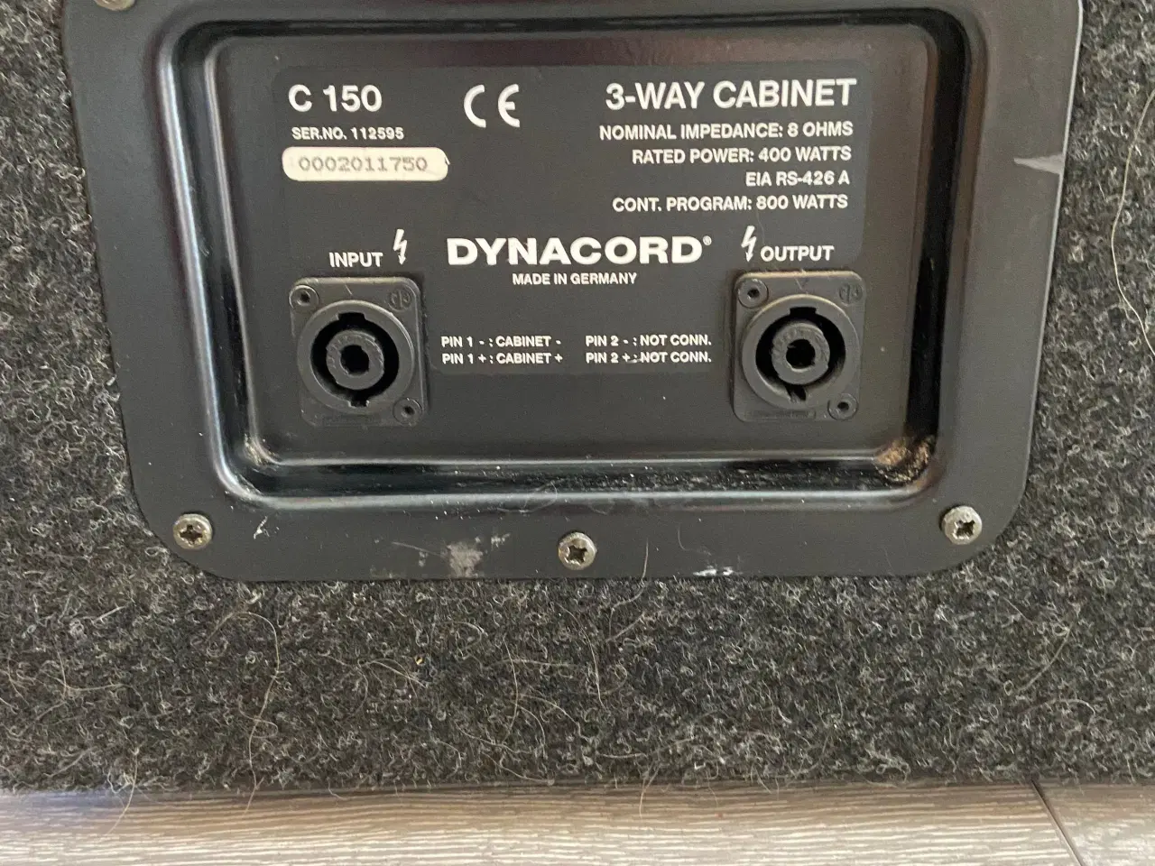 Billede 2 - Dynacord PA anlæg, forstærker og 2 højtalere