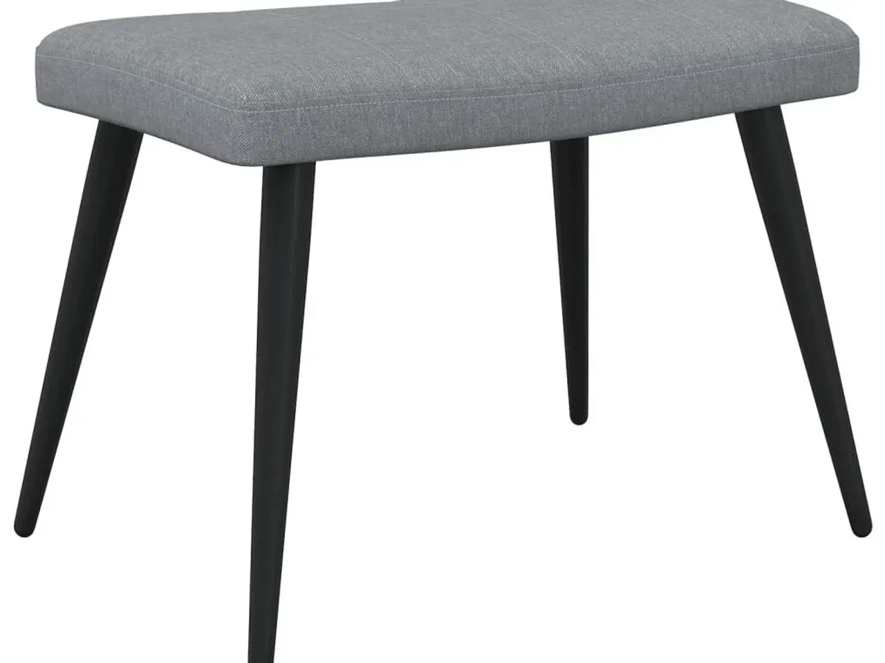 Billede 7 - Lænestol med skammel stof lysegrå