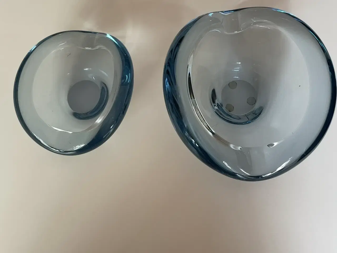 Billede 3 - 2 blå Holmegaard ‘s skåle (askebægre)