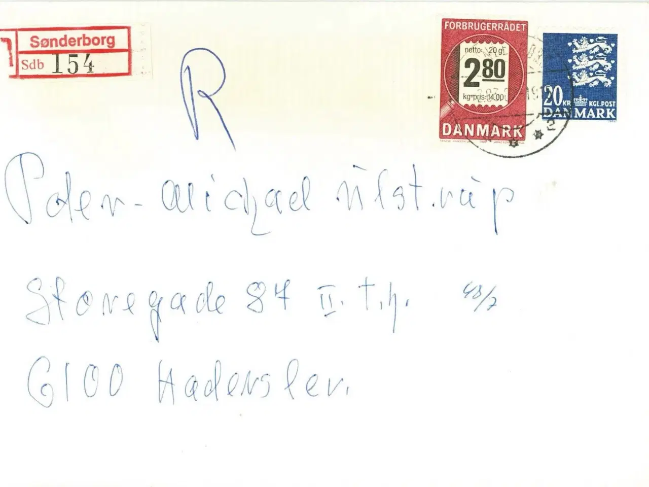 Billede 2 - 3 x R-breve fra Sønderborg, 1987