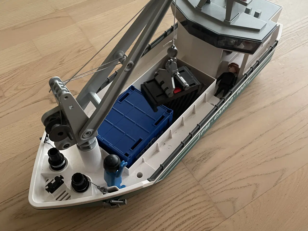 Billede 4 - Playmobil fragtskib med kranudstyr