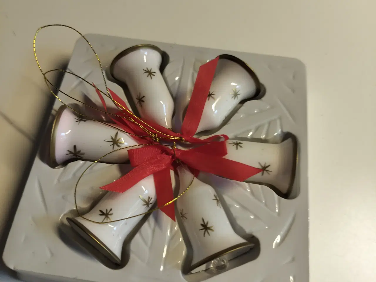 Billede 2 - 6 stk gamle glas juleklokker 